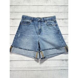 Loft A-line High Rise Denim Shorts Womens 26 Cotton Boho Casual‎ Summer Chic
